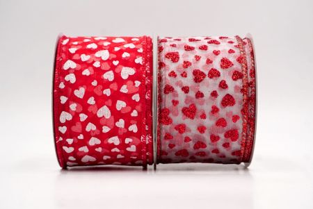 Cinta de alambre con brillo romántico y pequeños corazones_KW0032.KW0033.KW0034.KW0035